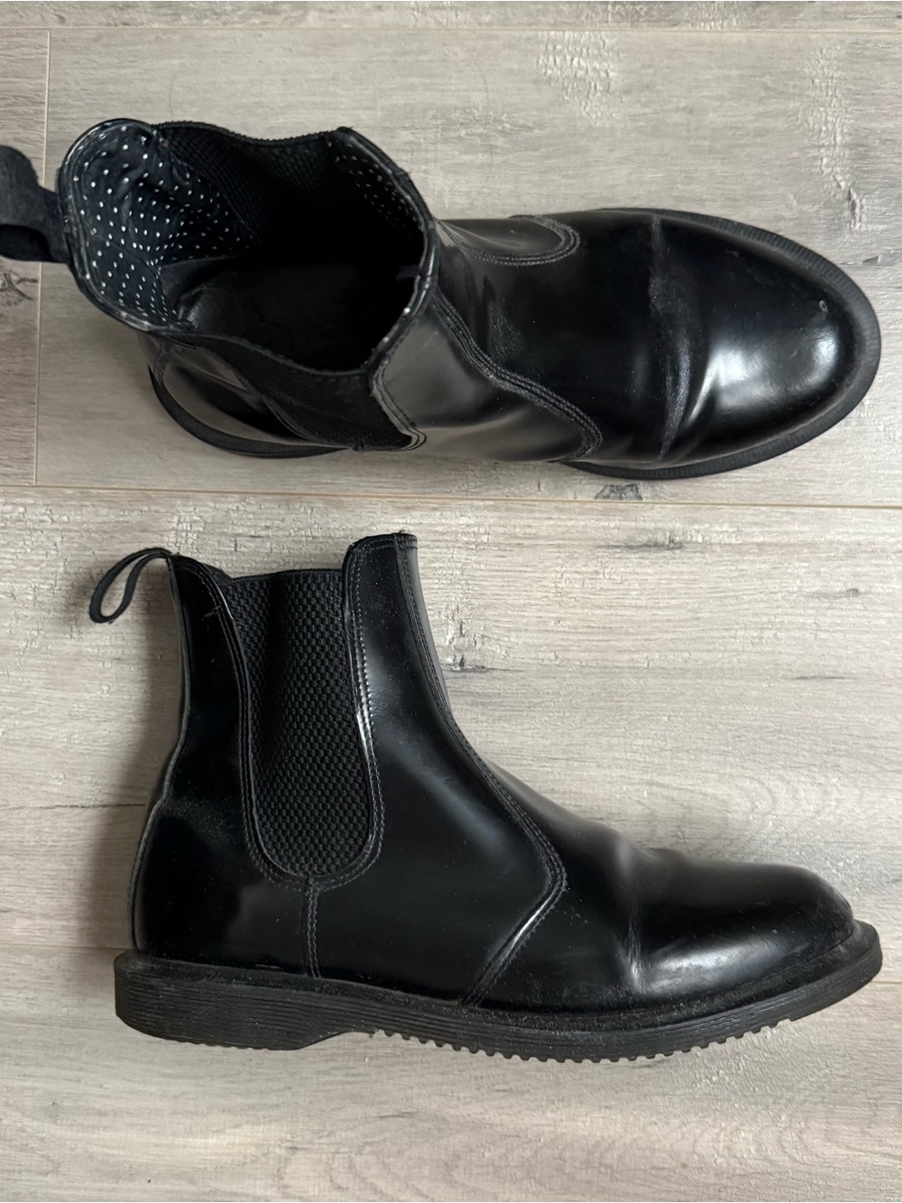 Dr. Martens Black Leather Chelsea Ankle Boots